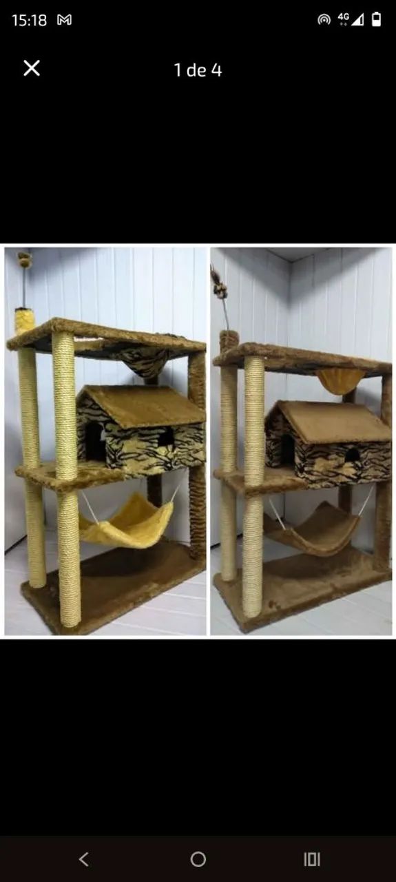 Casa Cama Arranhador para Gatos - Foto 6