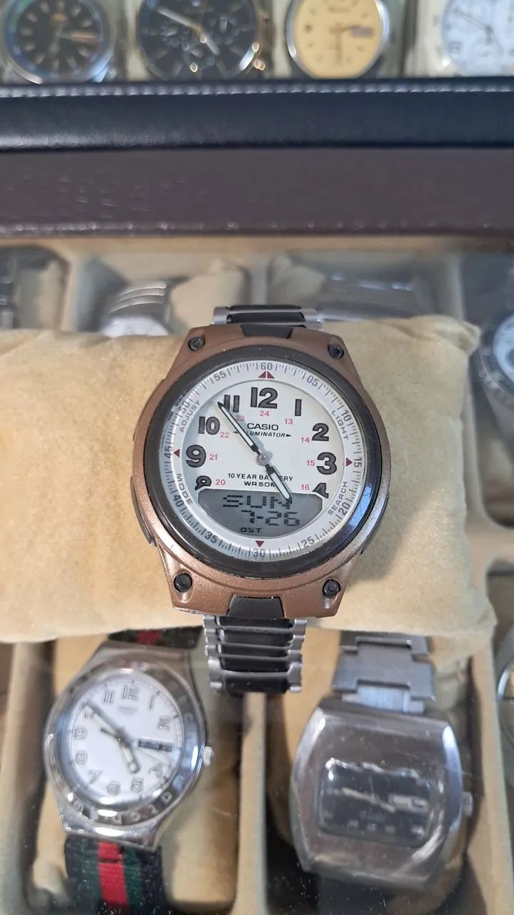 Casio AW-80 Telememo 30 Anadigi - wolrd time - Foto 2