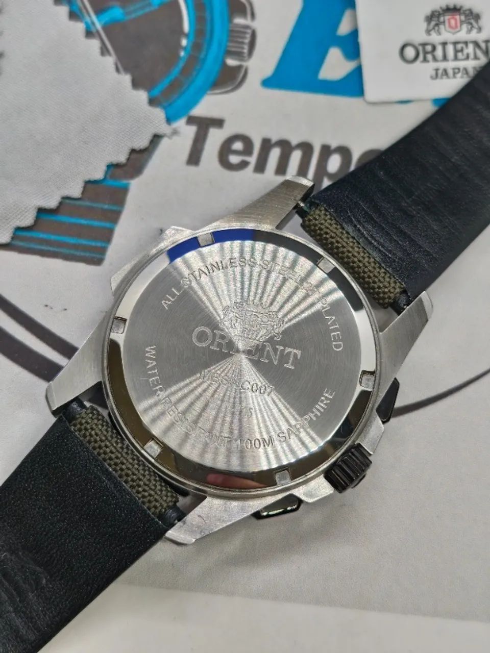 RELOGIO ORIENT SOLARTECH CRONO SAFIRA - Foto 3
