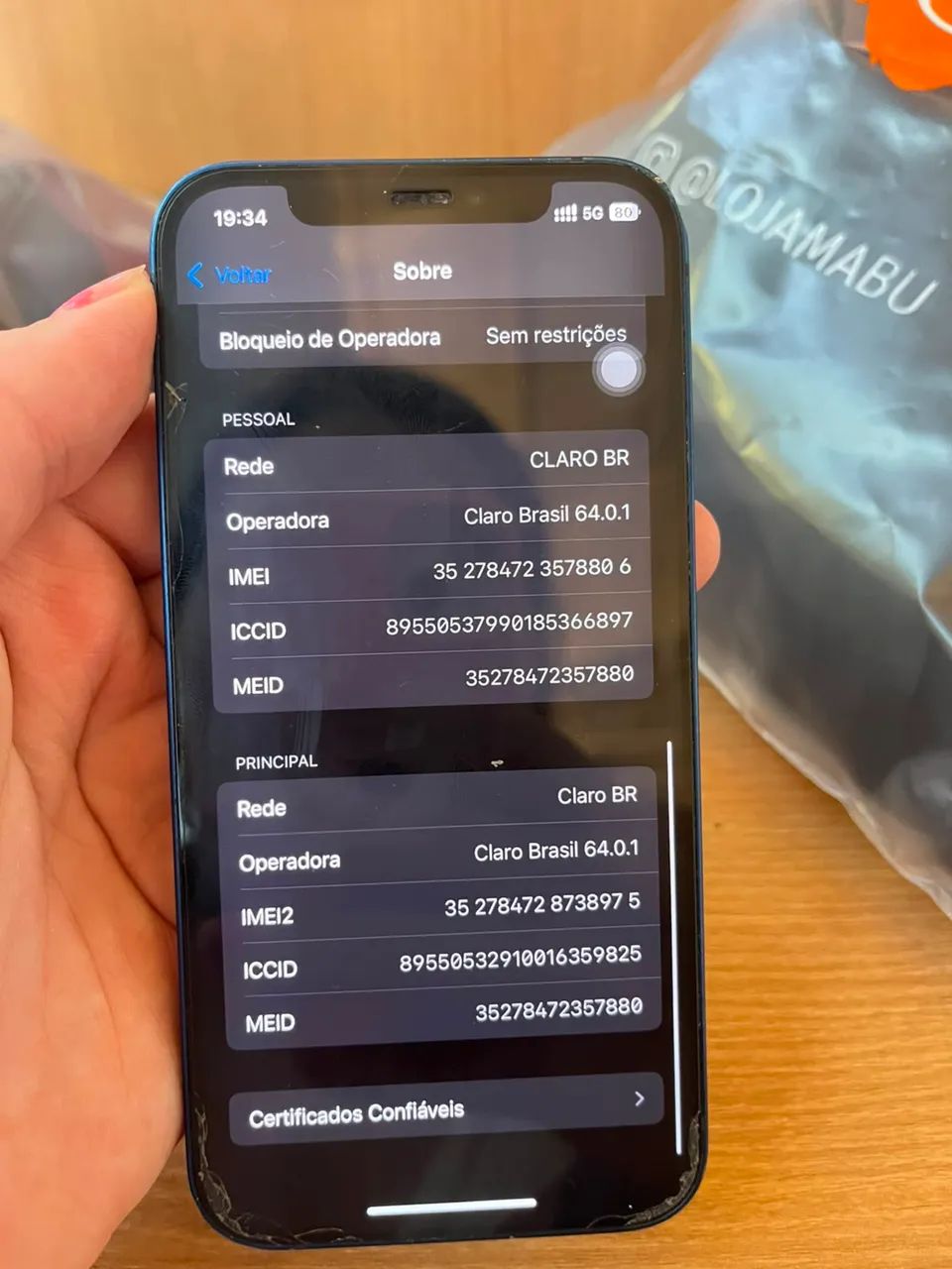 iPhone 12 normal azul 64g - Foto 3