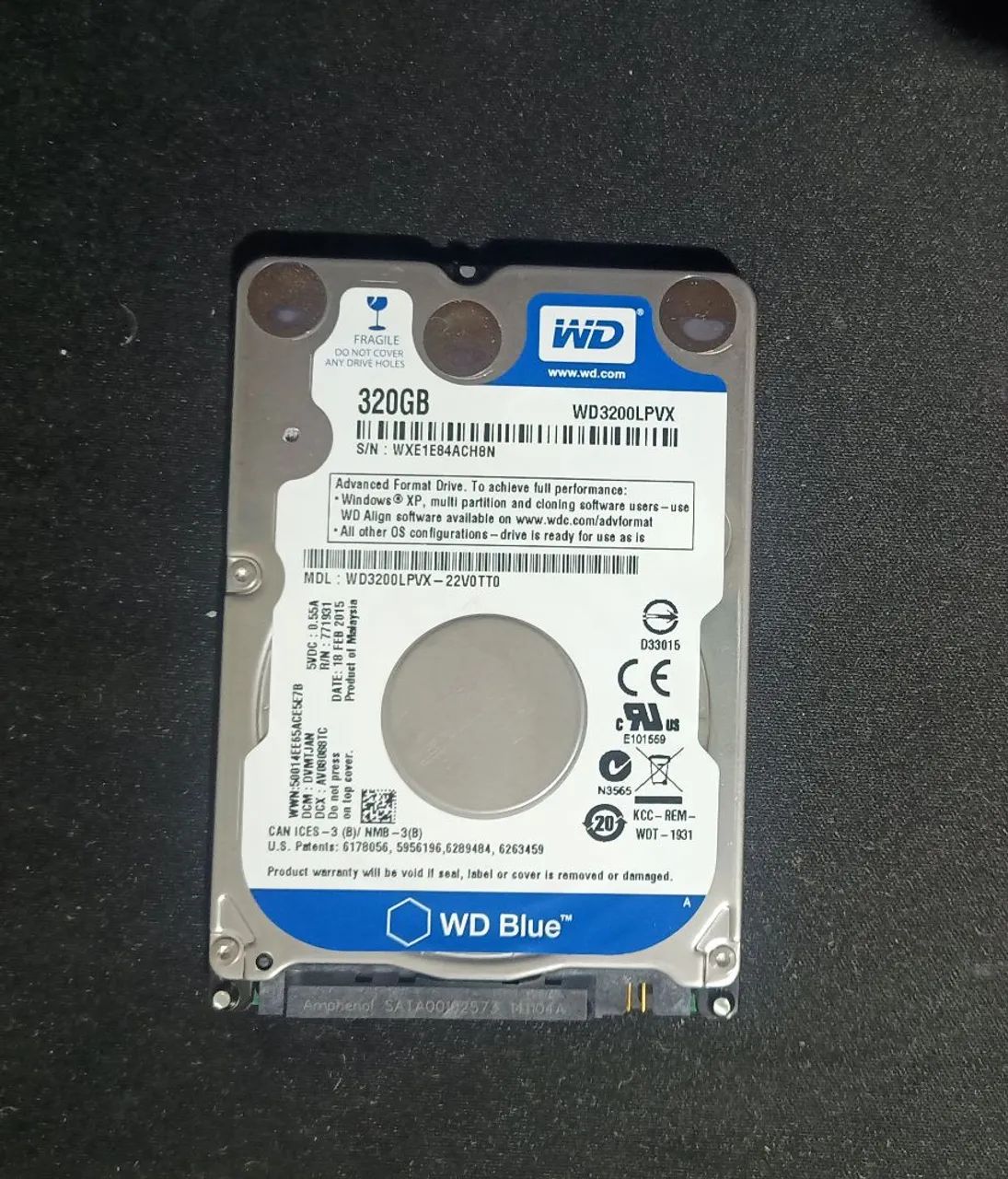 HD 320GB sata 2,5