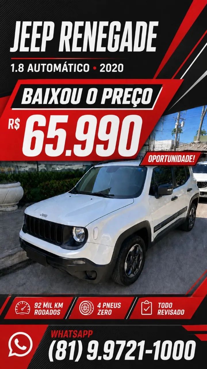 Jeep Renegade Renegade 1.8 4x2 Flex 16V Aut. 2020