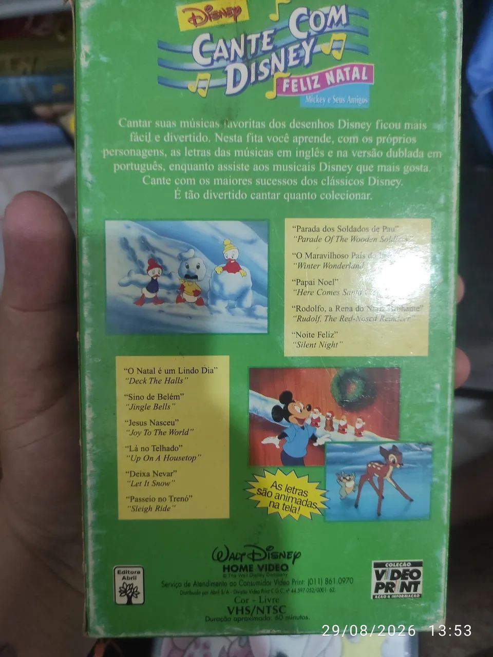 VHS Cante com a Disney (especial de Natal) - Foto 2