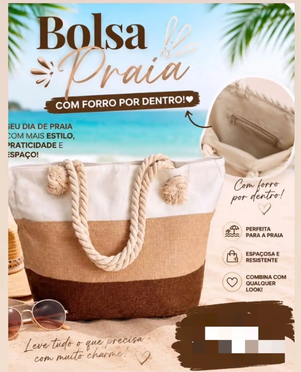 Bolsa de praia  - Foto 2