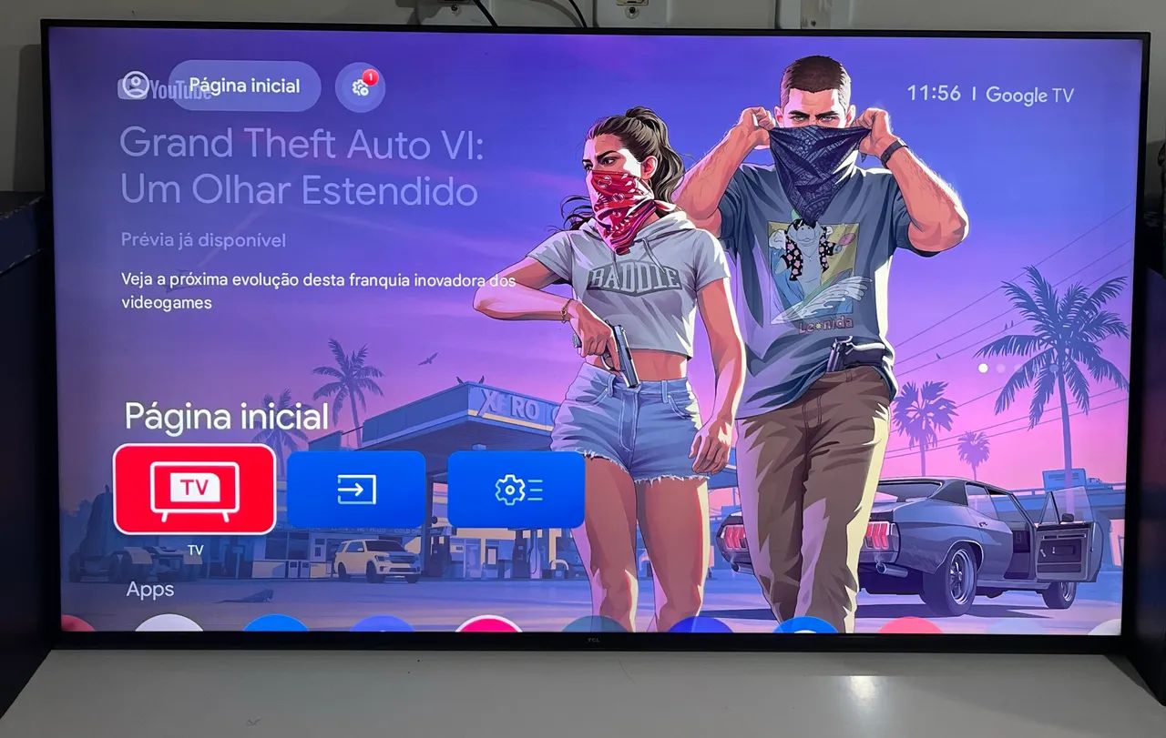 Tv 55 polegadas smart estado de nova 