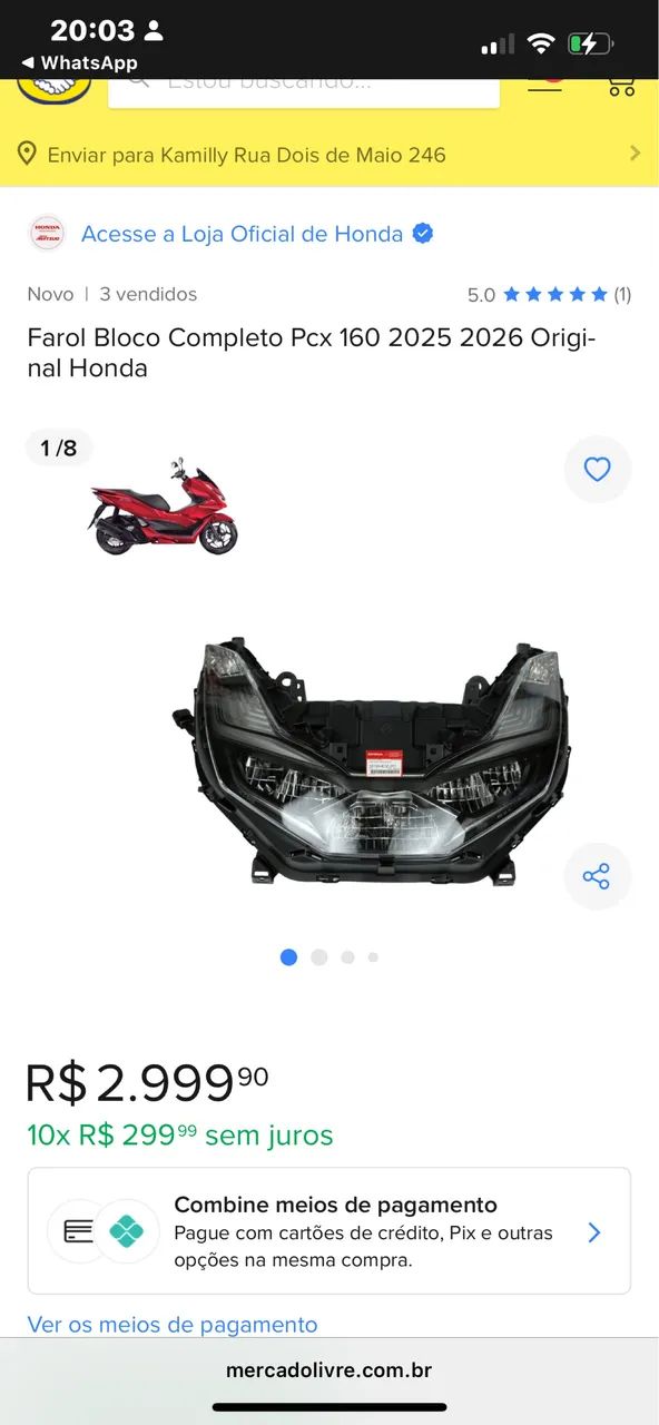 Peça de moto pcx 