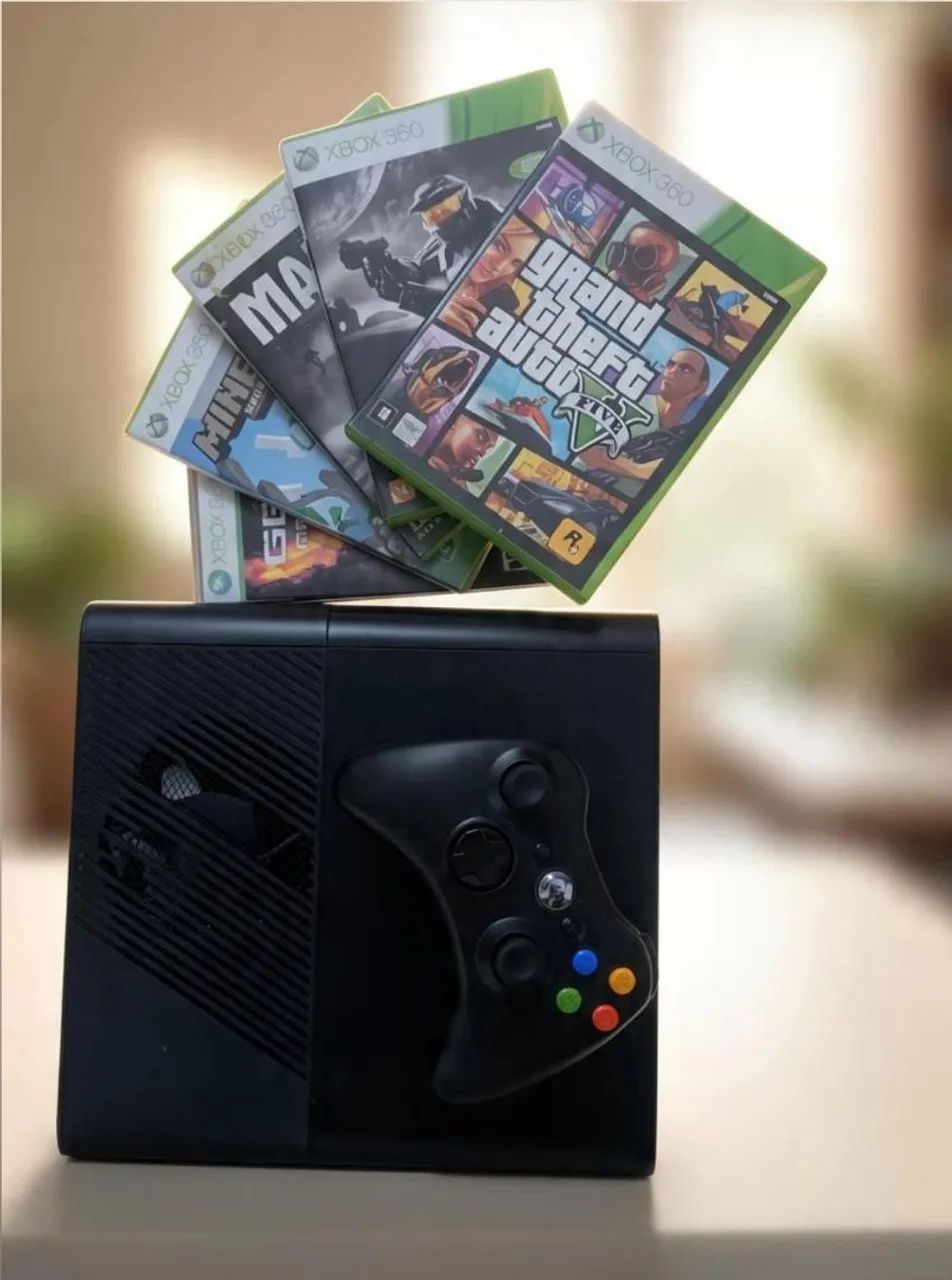 XBOX 360 + 5 JOGOS CLÁSSICOS  - Foto 3