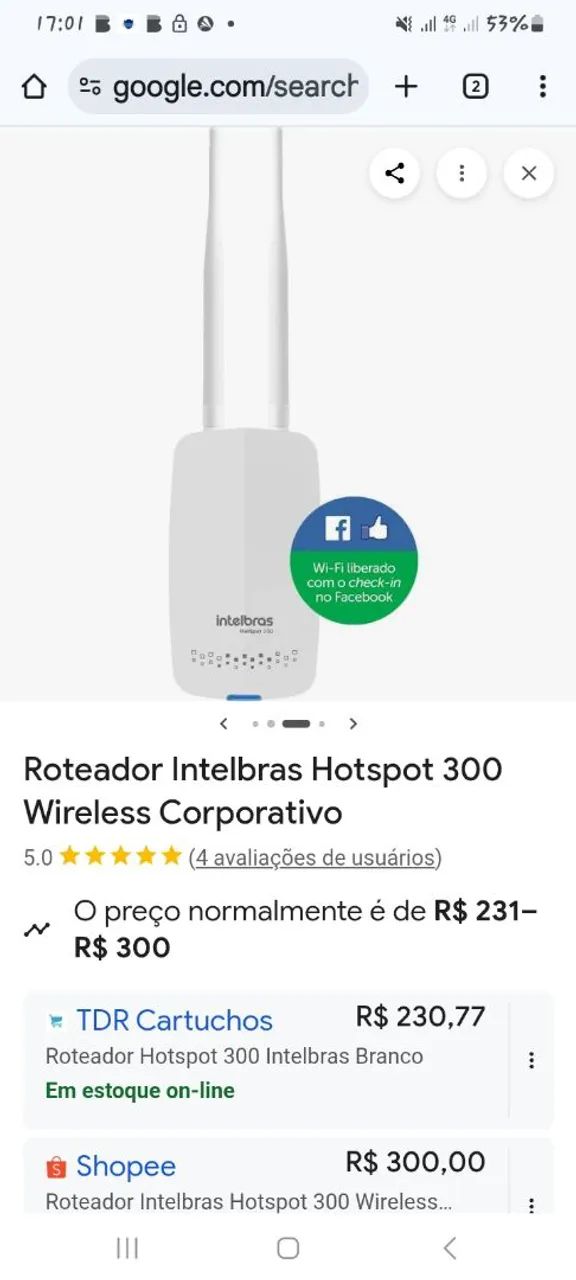 Roteador Intelbras 