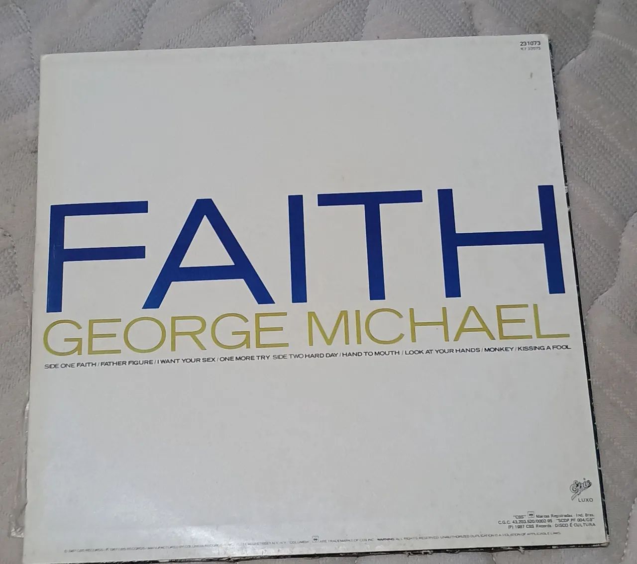 Disco de Vinil George Michael - Faith LP Completo - CDs, DVDs etc