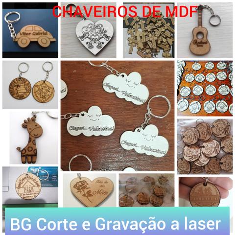 Chaveiros de mdf personalizados - Foto 4