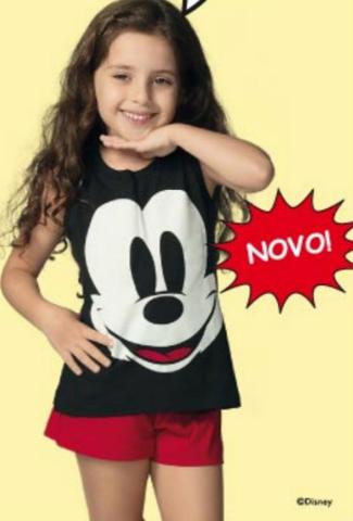 Kit Pijama Mickey Mãe e Filhos - Foto 3
