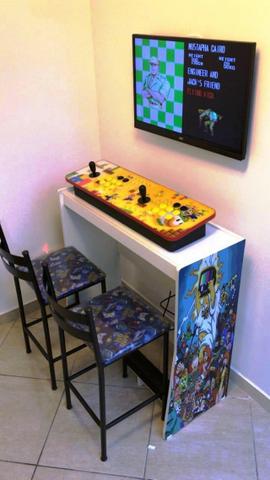 Fliperama >18mil Jogos< Estampas Exclusivas de Designer Profissional! Bluetooth e Rede! - Foto 3