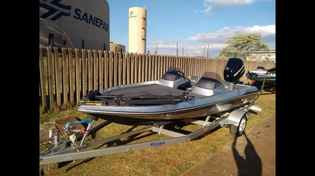Barco lancha Bass Boat Classic motor 115hp - Foto 3