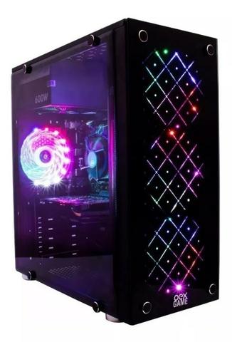 Gabinete Gamer Oex Vortex Gh100 Com 4 Coolers De Led 4 Cores