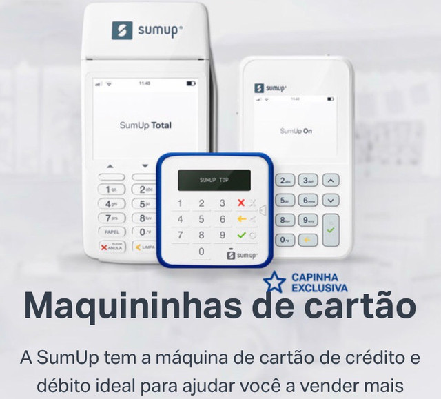 Maquininha cartão sumup sem aluguel - Foto 3