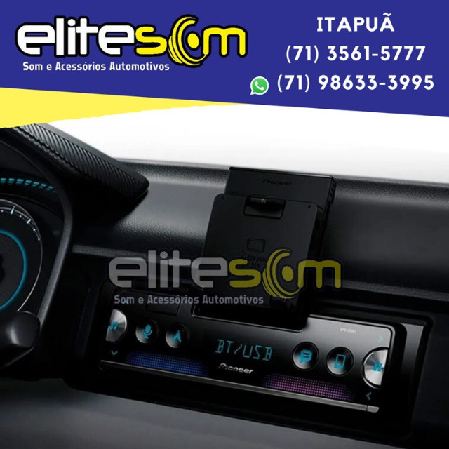 Aparelho Pioneer Sph-c10bt Smartphone Bluetooth Smart Sync instalado na Elite Som - Foto 11