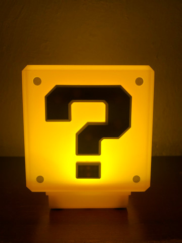 Luminária Super Mario Bros Mini Bloco com Som de Moeda - Foto 6