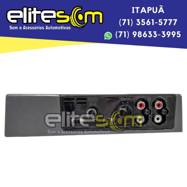 Módulo Amplificador Banda Beat 800.4 4 Canais 2 Ohms instalado na Elite Som