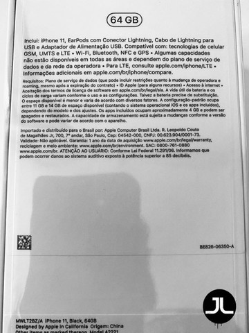 Lacrado iPhone 11 64Gb Preto - Foto 3