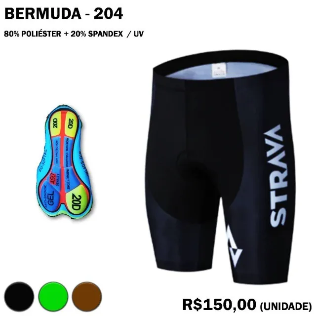 Bermuda de Ciclismo com Gel Strava