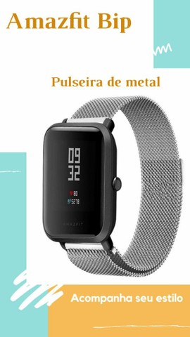 Pulseira Magnética para Smartwatche Amazfit Bip e outros de 20mm  - Foto 2