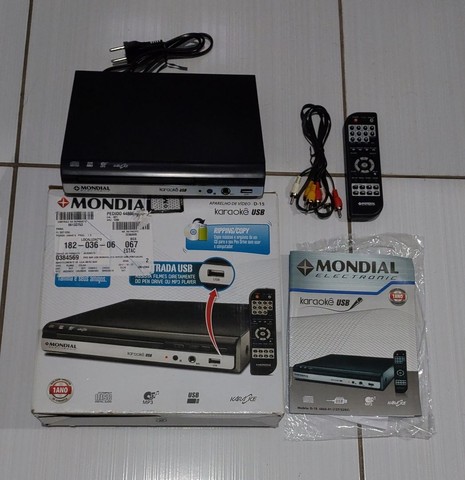 DVD PLAYER MONDIAL COM KARAOKÊ