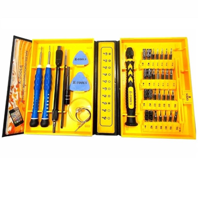 Kit Ferramenta Chave Profissional + 3 Espátulas de Aço para Abrir Celular Notebook - Foto 3