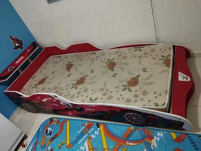 Cama Infantil Carro Vermelho Corrida - Envio Imediato