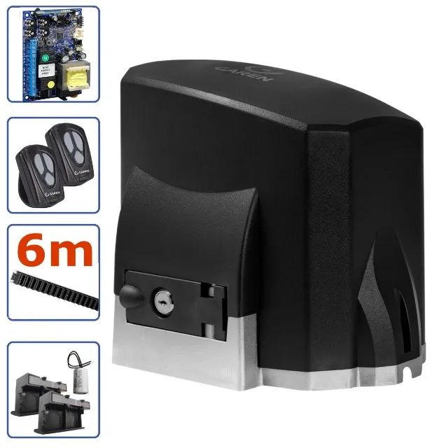 Kit Motor de Portão Eletrônico Garen Kdz FIT 1/4Hp 400Kg Automatizador Automático - Foto 4