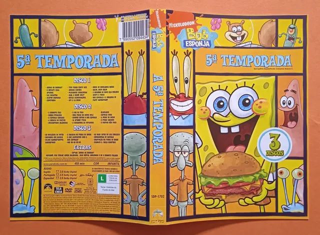 Dvd Bob Esponja 5a. Temporada Completa  - Foto 2