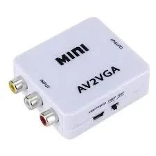 Mini Conversor Vídeo Composto, 3 RCA, AV Para VGA em São Luís ma  - Foto 2