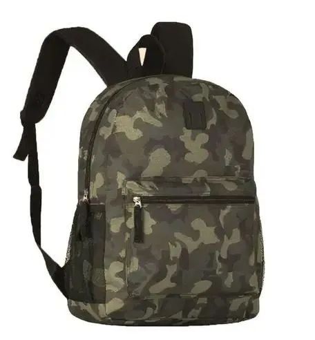 Mochila Escolar Poliéster Clio Verde Camuflada
