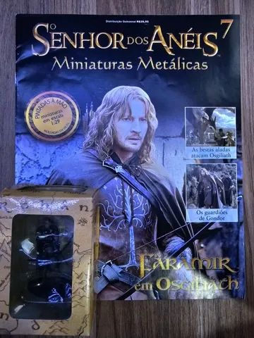 Miniatura Faramir 7 Senhor dos Aneis Eaglemoss na caixa com revista
