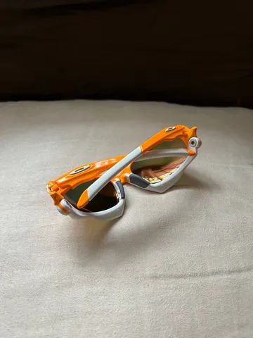 Óculos Oakley Jawbone laranja e branco - Foto 4