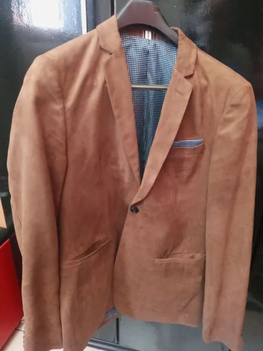 Blazer Masculino Marrom slim