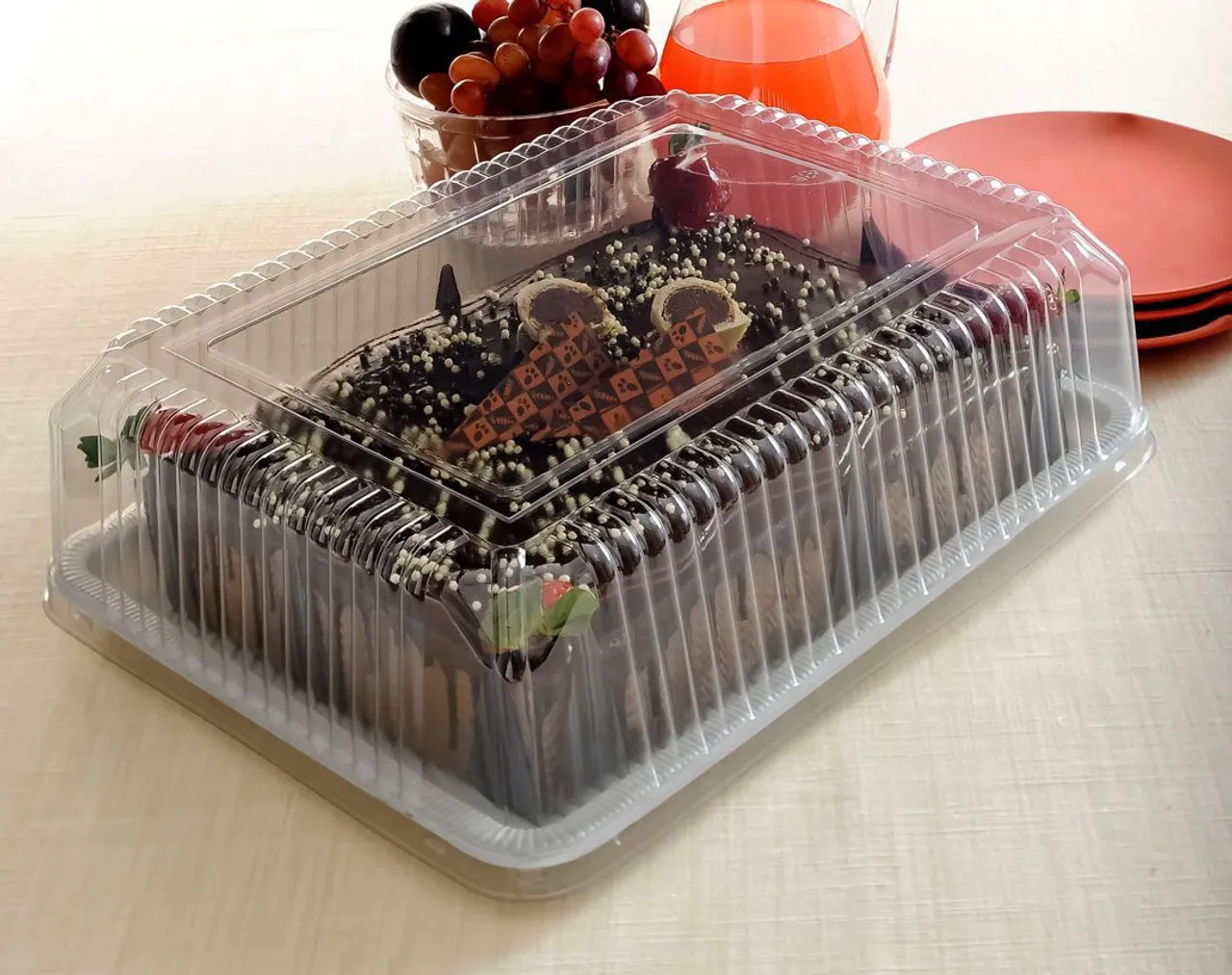 Embalagem para Bolo e Torta Retangular Grande 3kg G 70M Galvanotek