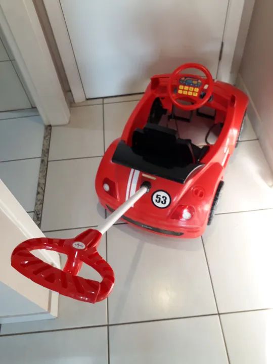 Fusca de Brinquedo para Empurrar - Vermelho