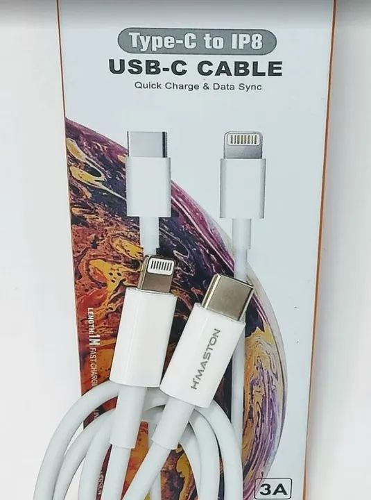 Cabo Usb Adptador Tipo C P/ Iphone H"maston 3a H98-5 - Foto 2