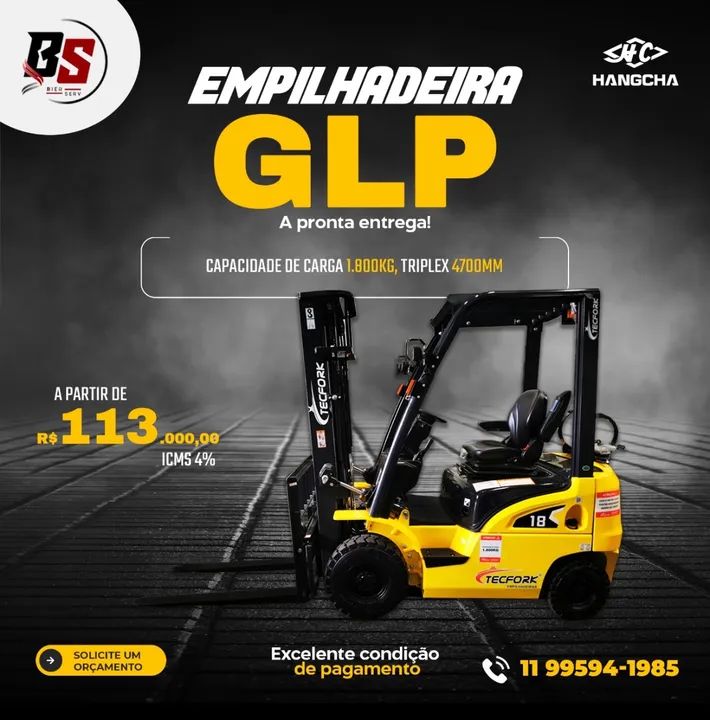 Empilhadeiras Novas GLP, Diesel e Elétricas em Promoção - Foto 2
