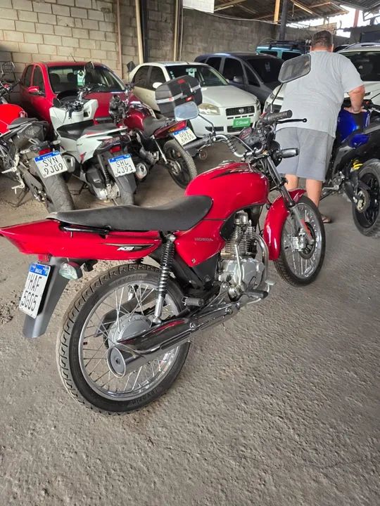 Honda CG  125  - Vermelha - Excelente estado - Foto 3