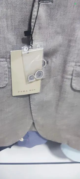 Blazer Zara Masculino Cinza NOVO  - Foto 4