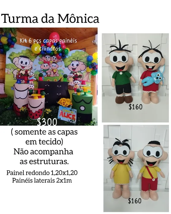Kit festa Turma da Mônica