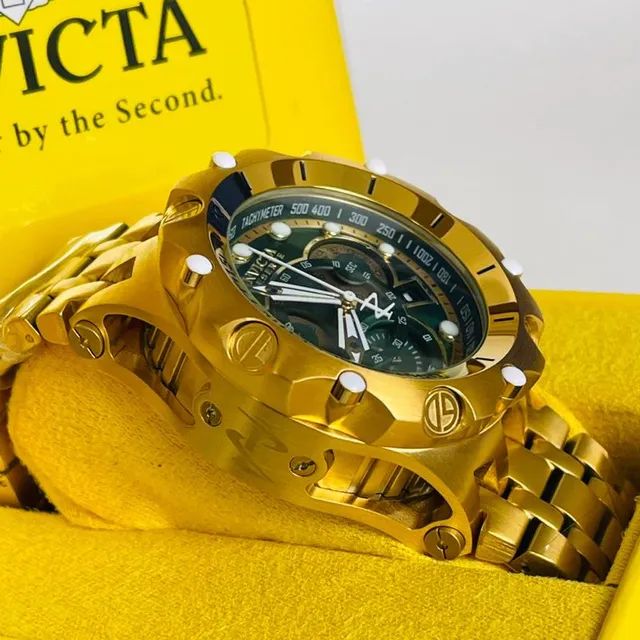 Relógio INVICTA VENOM HYBRID FUNCIONAL C/ BOTÕES VERDE  - Foto 5