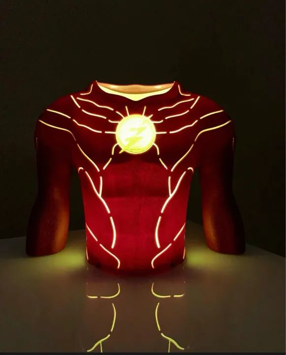 Balde de Pipoca - The Flash Cinépolis Com Led Busto Peitoral