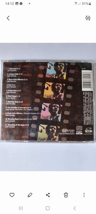 Cd Jimi Hendrix Experience Original  - Foto 2