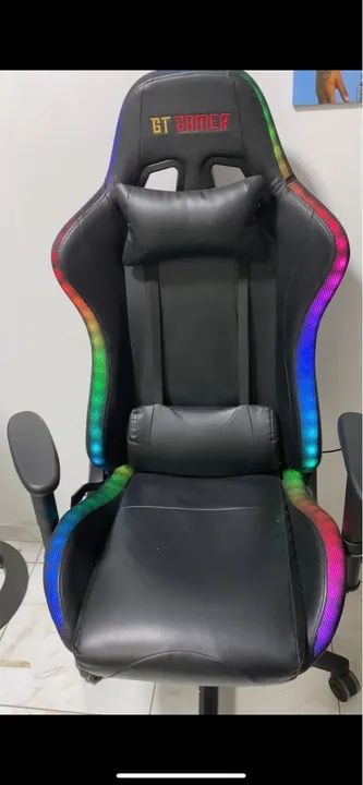 Cadeira gamer LED RGB 