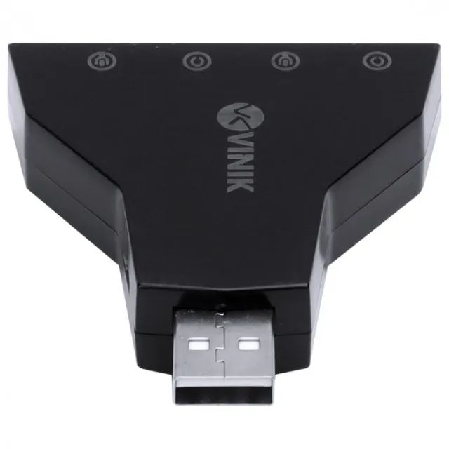 Adaptador de Áudio USB 7.1 Placa de Som Vinik  (com 4 P2) Compatível com PS3 - WZetta - Foto 5