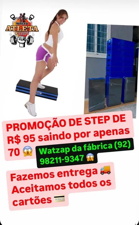 STEP EXERCÍCIO R$ 70 FAZEMOS ENTREGA 