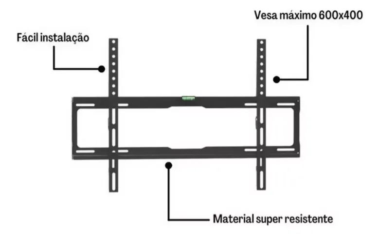 Suporte para Tv Trilho Fixo 32 A 70 Polegadas - Foto 3