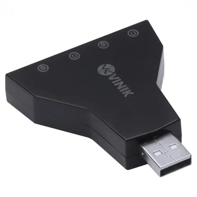 Adaptador de Áudio USB 7.1 Placa de Som Vinik  (com 4 P2) Compatível com PS3 - WZetta - Foto 2